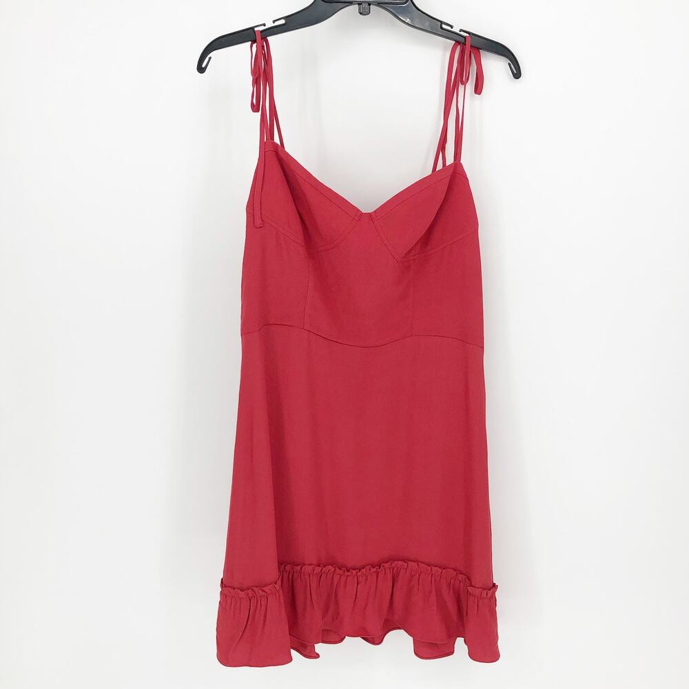 Sunday Best Women's Maxwell Dress Large Bustier Ruffle Smocked Adjustable Ties - Picture 3 of 10